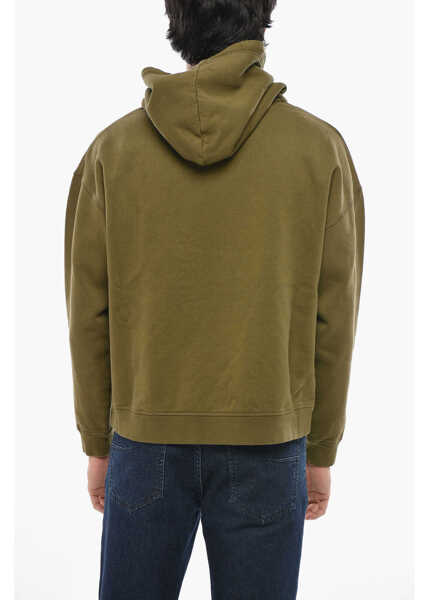 Bluze de trening DSQUARED2 Relax Fit Cotton Hoodie Green Barbati (BM 19708364) 2