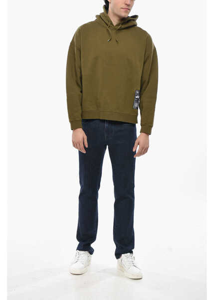 Bluze de trening DSQUARED2 Relax Fit Cotton Hoodie Green Barbati (BM 19708364) 4