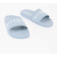 Sandale fara toc Rubber Slides With Embossed Logo Femei