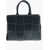 Bottega Veneta Leather Tote Bag With Strap Midnight Blue