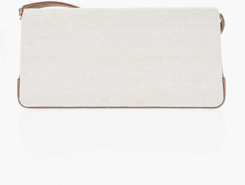 Genti de umar Amato Daniele Canvas Nodo Shoulder Bag With Leather Detail Beige Femei (BM 19708382) 2