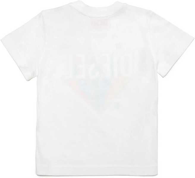 Tricouri Diesel Printed Tfarb Crew-Neck T-Shirt White Baieti (BM 19708388) 2