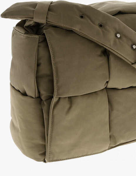 Genti tip postas Bottega Veneta Braided Fabric Crossbody Bag Green Barbati (BM 19708394) 3