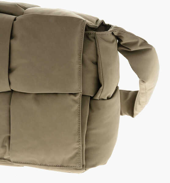 Genti tip postas Bottega Veneta Braided Fabric Crossbody Bag Green Barbati (BM 19708394) 4