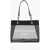 Balenciaga Semi-Sheer Tote Bag With Leather Details Black