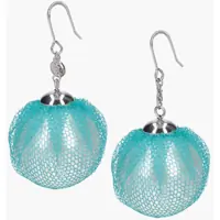 Cercei Resin Pearl Earrings With Tulle Detail Femei