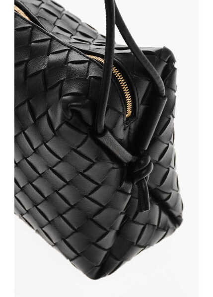 Genti de umar Bottega Veneta Braided Leather Shoulder Bag Black Femei (BM 19708415) 4