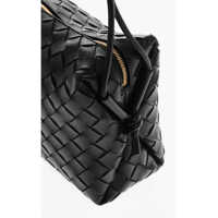 Genti de umar Bottega Veneta Dama - Genti de umar Bottega Veneta Braided Leather Shoulder Bag Black Femei (BM 19708415) - B-mall.ro