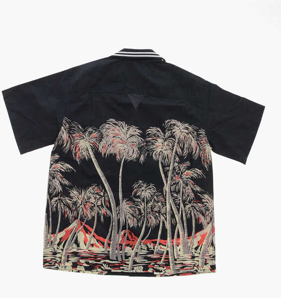 Camasi casual N21 Kids Cotton Palmas Shirt With Knitted Collar Blue Fete (BM 19708418) 3