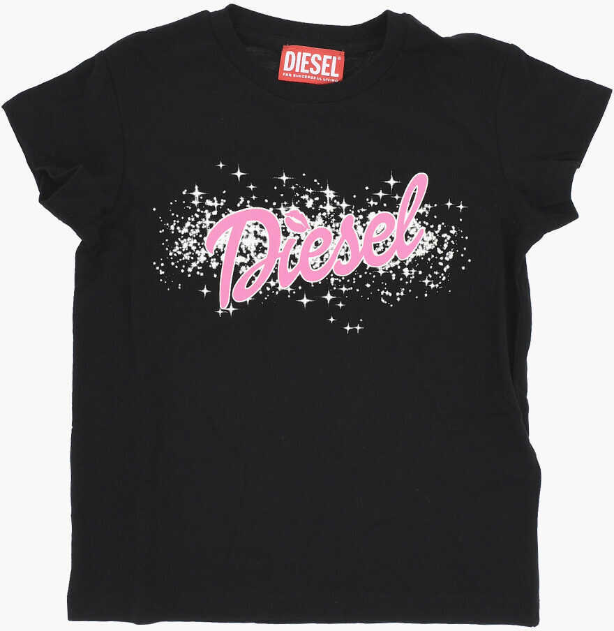 Tricouri Diesel Cotton Stelap T-Shirt And Shorts Set Black Fete (BM 19708421) 2