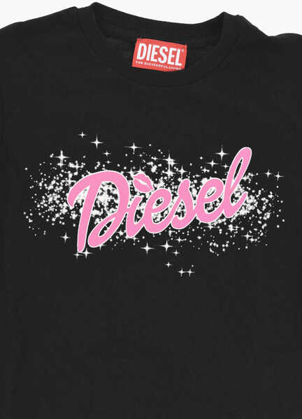 Tricouri Diesel Cotton Stelap T-Shirt And Shorts Set Black Fete (BM 19708421) 3