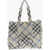Burberry Fabric Check Maxi Tote Bag Beige