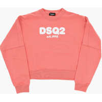 Bluze de trening Brushed Cotton Crew-Neck Sweatshirt With Printed Logo Baieti