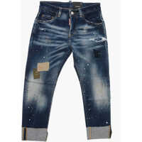 Blugi drepti Cuffed Hem Vintage Effect Sailor Jeans Baieti