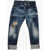 DSQUARED2 Cuffed Hem Vintage Effect Sailor Jeans Blue
