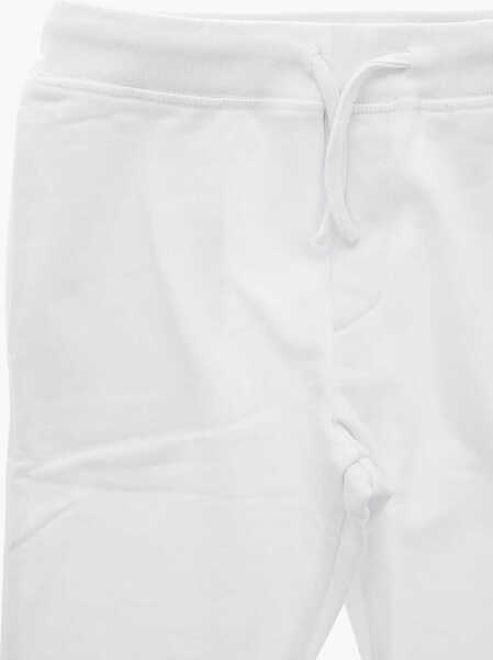 Pantaloni de trening DSQUARED2 Brushed Cotton Sweatpants With Printed Logo White Baieti (BM 19708439) 2