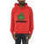 DSQUARED2 Cotton Hoodie With Print Red