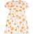 Marni Short-Sleeved Floral Patterned Dress Orange