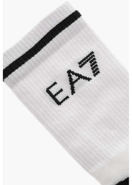 Sosete Armani Ea7 Terry Socks With Side Logo White Fete (BM 19708463) 2