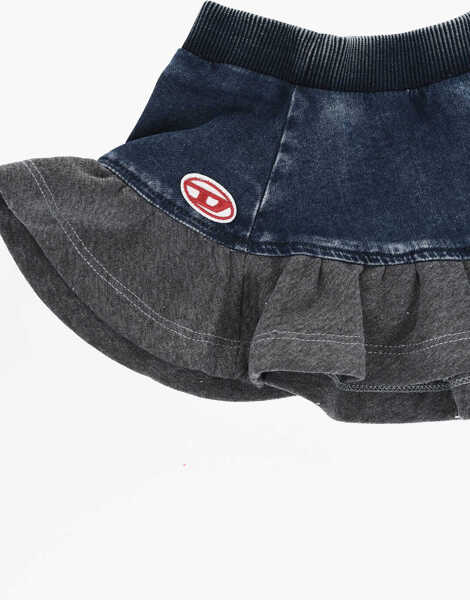 Fuste Diesel Sweat And Denim Flared Gmeib Skirt Blue Fete (BM 19708475) 2