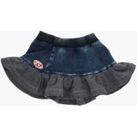 Fuste Sweat And Denim Flared Gmeib Skirt Fete