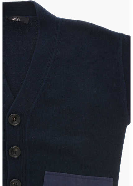 Cardigane N21 Kids Cotton Cardigan With Patch Pockets Blue Baieti (BM 19708544) 2