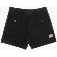 Pantaloni scurti Cotton Blend Shorts With Jewel Buttons Baieti