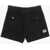 N&deg;21 Kids Cotton Blend Shorts With Jewel Buttons Black