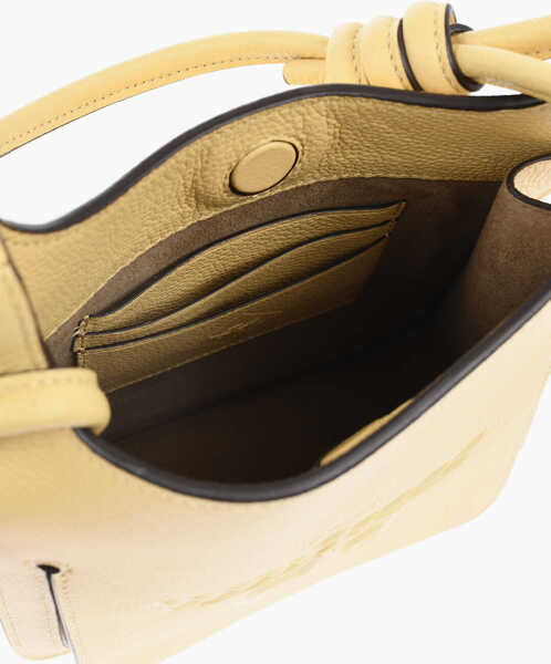 Genti de umar MCM Textuted Leather Mini Shoulder Bag Yellow Femei (BM 19708556) 4