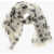 Alexander McQueen Silk Blend Skull Foulard With Fringed Hems White