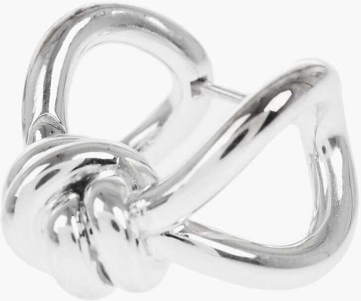 Cercei Bottega Veneta Silver Bow-Shaped Earrings Silver Femei (BM 19708565) 3