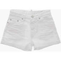 Pantaloni scurti White Bull Light Wash Shorts With Logo Button Baieti