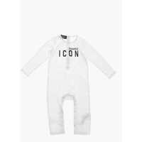 Body-uri Icon Cotton Romper Suit With Logo Femei