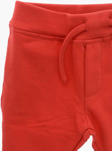 Pantaloni de trening DSQUARED2 Brushed Cotton Sweatpants With Drawstring Red Baieti (BM 19708589) 2