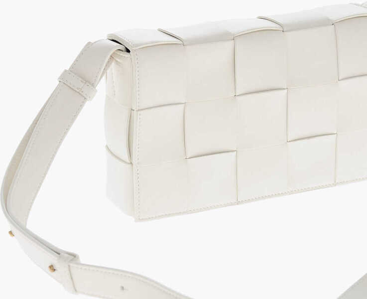 Genti de umar Bottega Veneta Braided Leather Rectangular Bag White Femei (BM 19708592) 2