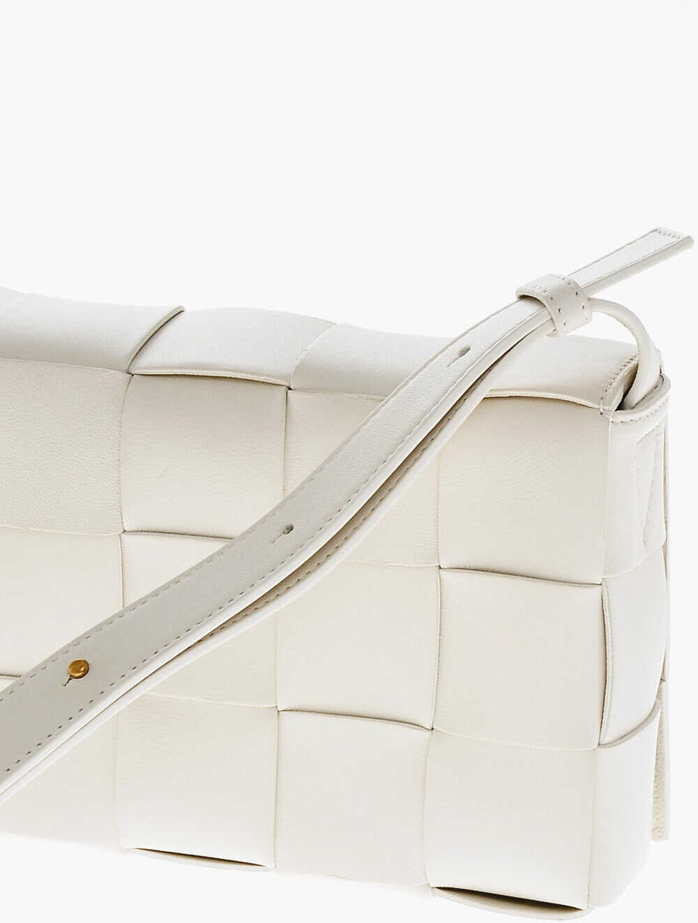 Genti de umar Bottega Veneta Braided Leather Rectangular Bag White Femei (BM 19708592) 3