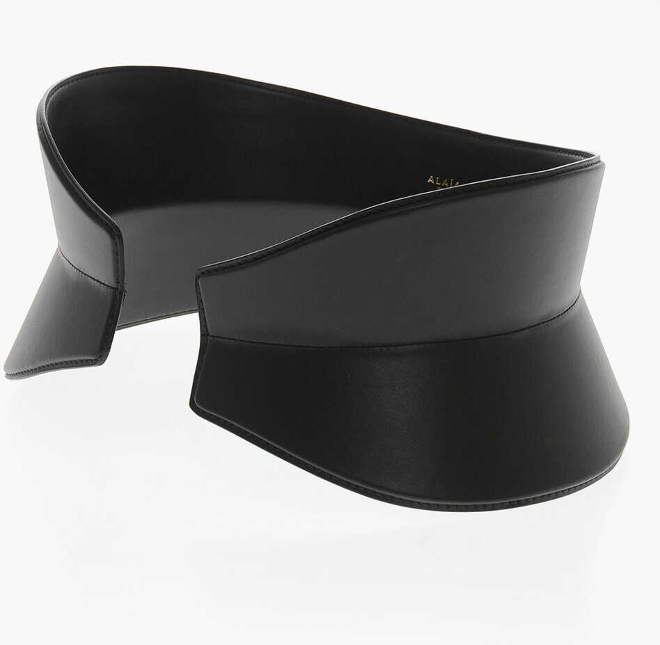 Curele Alaa Structured Design Leather Flex Bustier Belt 14Cm Black Femei (BM 19708598) 3