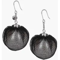 Cercei Resin Pearl Earrings With Tulle Detail Femei