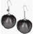 UNDERCOVER Resin Pearl Earrings With Tulle Detail Black