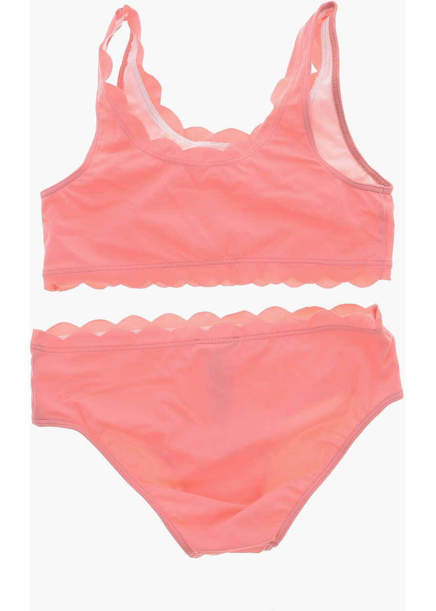 Slipi N21 Kids Stretch Fabric Bikini Set With Printed Logo Pink Fete (BM 19708604) 3