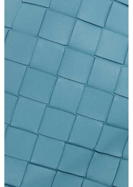 Genti de mana Bottega Veneta Leather Mini Handbag Blue Femei (BM 19708607) 4