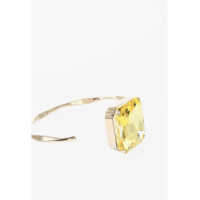 Bratari Dries Van Noten Dama - Bratari Dries Van Noten Golden Effect Metal Bracelet With Jewel Yellow Femei (BM 19708610) - B-mall.ro