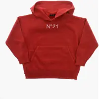 Pulovere Wool Blend Hooded Sweater With Jersey Detail Fete