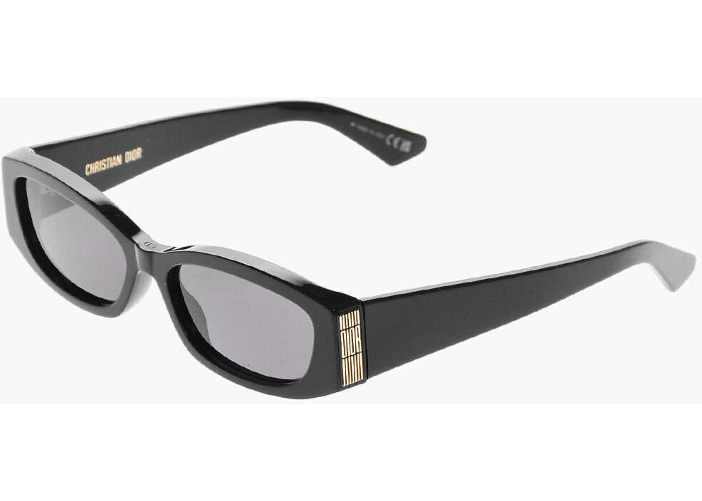 Ochelari de soare Dior Solid-Color Sunglasses Diorgraphique S1I With Rectangular Fr Black Femei (BM 19708625) 2