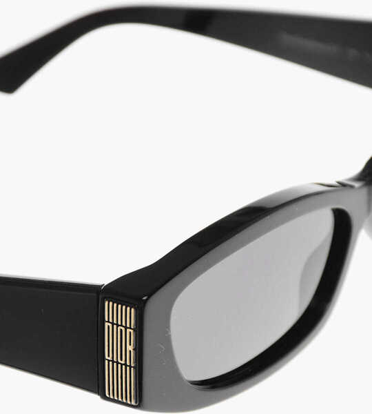 Ochelari de soare Dior Solid-Color Sunglasses Diorgraphique S1I With Rectangular Fr Black Femei (BM 19708625) 4