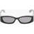 Dior Solid-Color Sunglasses Diorgraphique S1I With Rectangular Fr Black