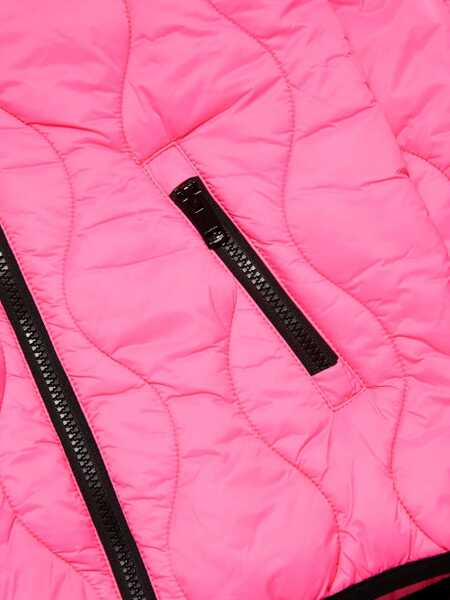 Jachete Diesel Full-Zip Slash Quilted Jacket With Hood Pink Fete (BM 19708643) 3