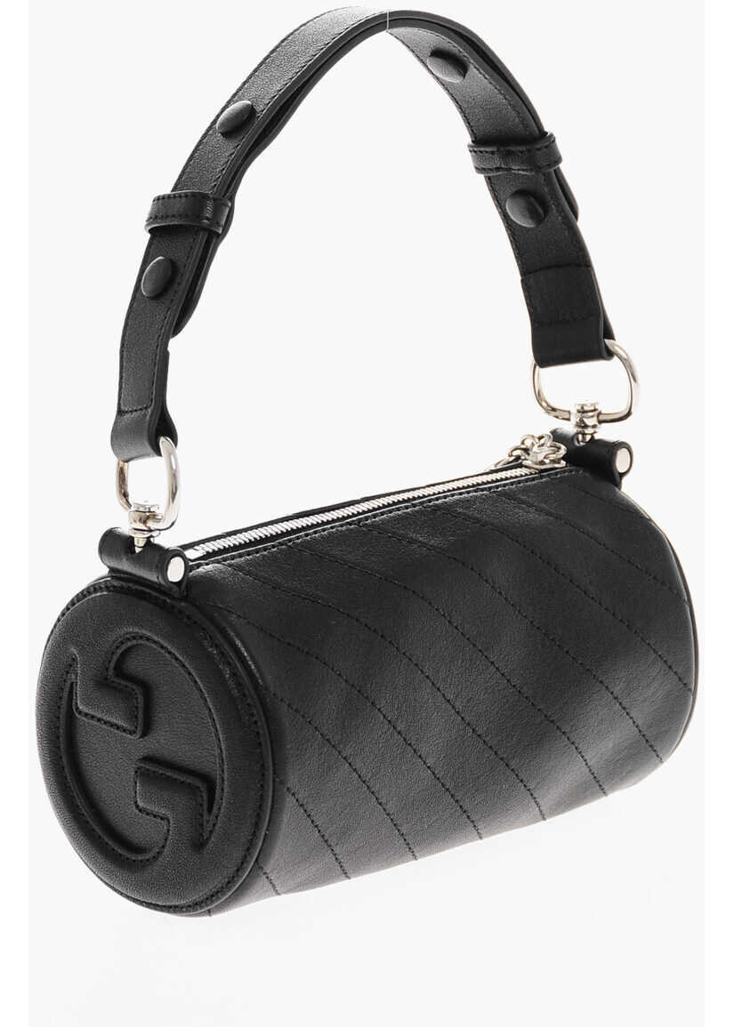 Genti de umar Gucci Leather Blondie Shoulder Bag Black Femei (BM 19708649) 2