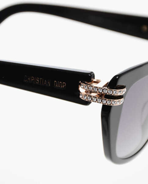 Ochelari de soare Dior Butterfly Sunglasses With Jeweled Rods Black Femei (BM 19708655) 4