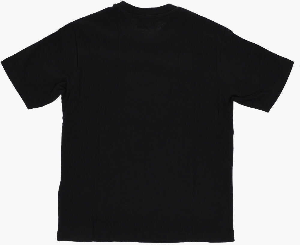 Tricouri Diesel Oversized Cotton Tdave Crew-Neck T-Shirt Black Baieti (BM 19708658) 3